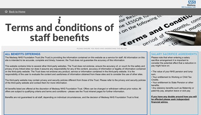 myMFT Benefits & Wellbeing Portal