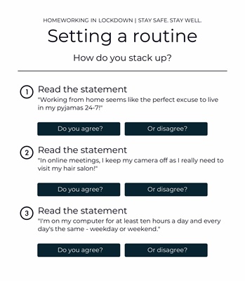Setting a routine 2