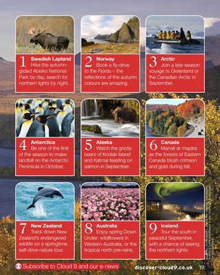 Holidays to enjoy this Autumn - Cloud 9 Magazine July 2013
