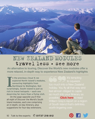Cloud9 Travel Magazine - New Zealand holiday modules