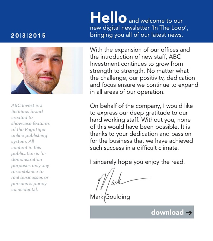 Create Newsletters - Sample
