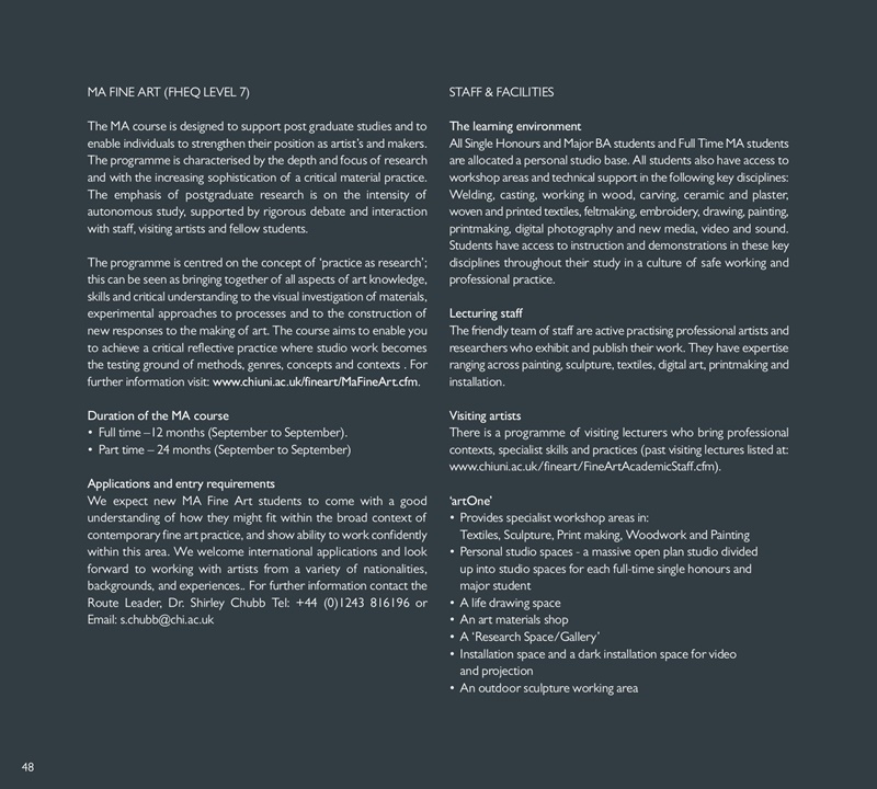 Fine Art Degree Show 2015 Catalogue Issue 1