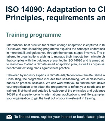 Adaptation to Climate Change - ﻿Principles, requirements and guidelines | JBA Consulting