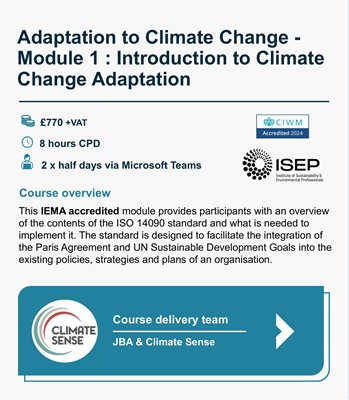 Adaption to Climate Change - Module 1 : Introduction to Climate Change adaption