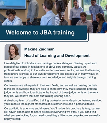 Welcome to JBA training