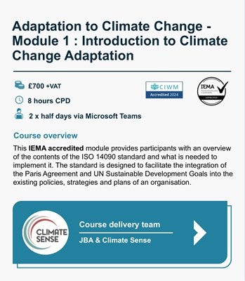 Adaption to Climate Change - Module 1 : Introduction to Climate Change adaption