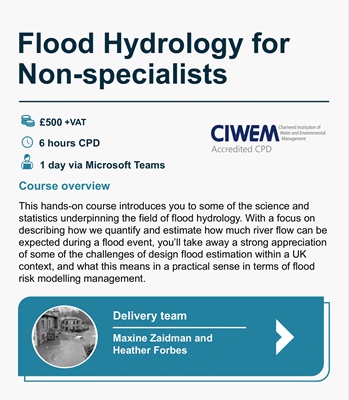 Flood Hydrology for Non-specialists