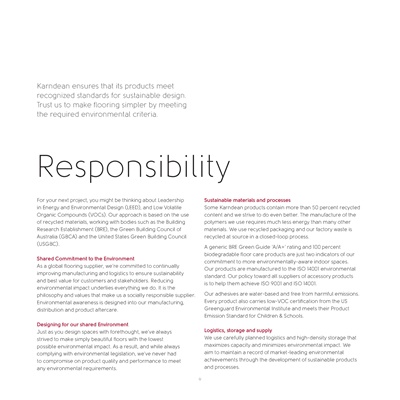 Environmental Responsibility | Karndean Designflooring