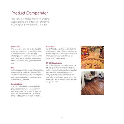 Product Comparitor - Karndean Designflooring Australia