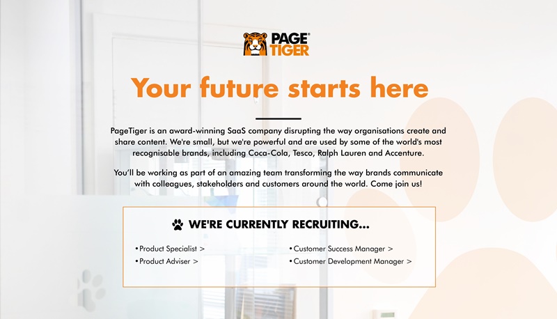 Careers at PageTiger