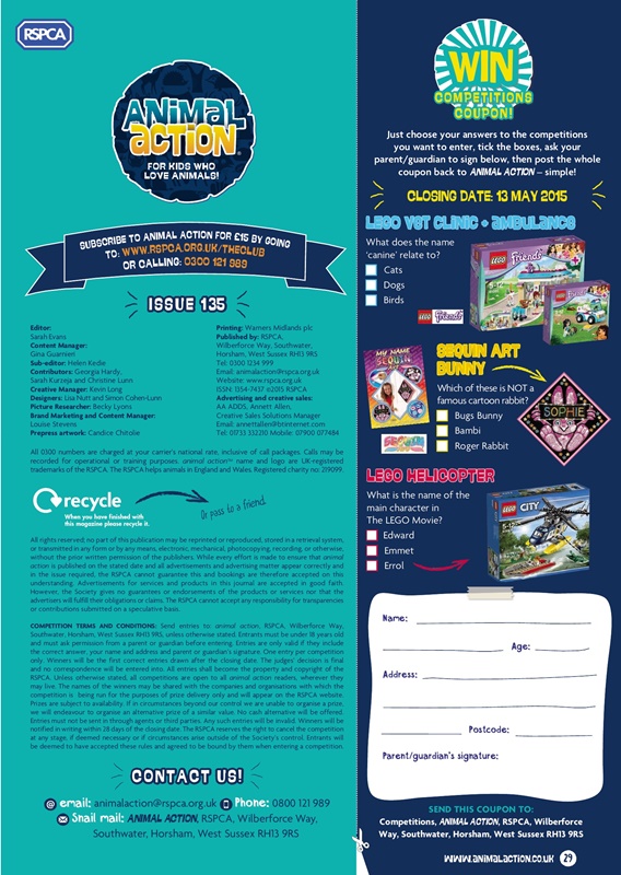 RSPCA Animal Action AprMay 2015 - Issue 1