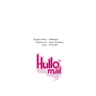 Hullomail typeface