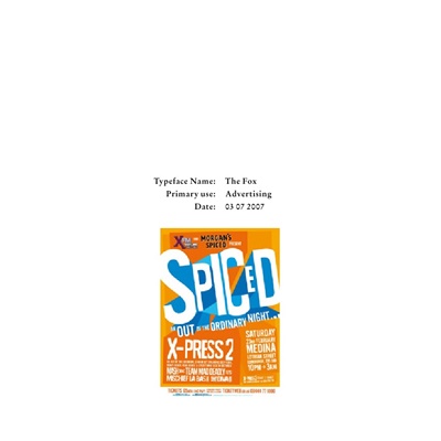 The Fox (titling) typeface