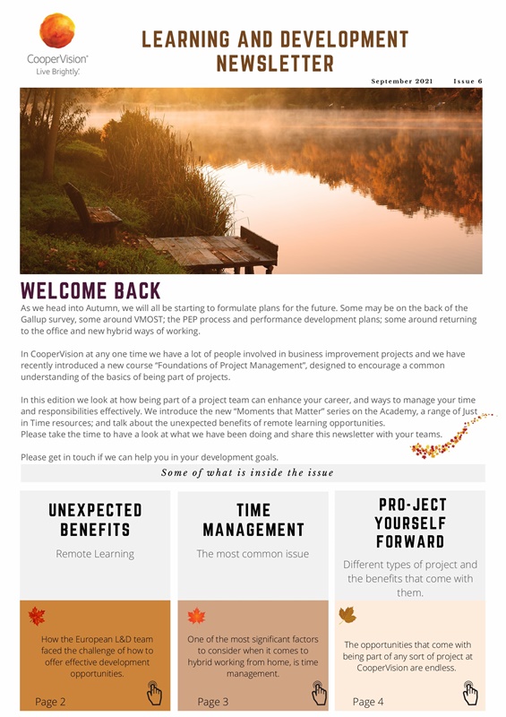 L&D Newsletter - September 21