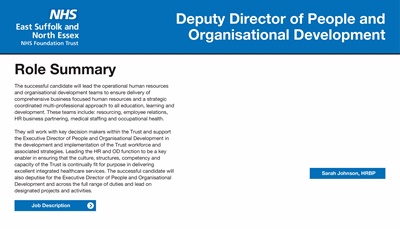 Deputy Director of Human Resources and Organisational Development