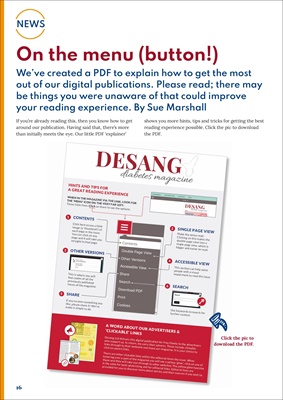 Free online Desang diabetes magazine diabetes information