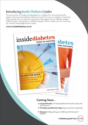 Desang diabetes, Inside Diabetes guides, guide to injecting insulin, guide to injecting for people w
