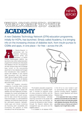 Desang diabetes magazine, diabetes news, Glooko Diasend Academy