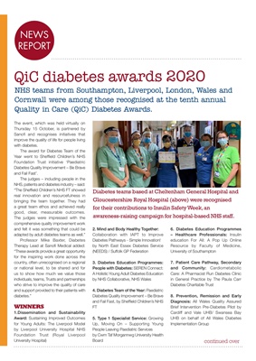 Quality in Care Awards Diabetes 2020, QiC, Sanofi
