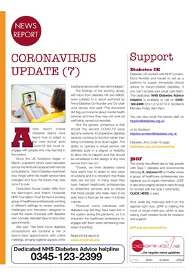 Desang diabetes magazine diabetes news, diabetes and coronovirus