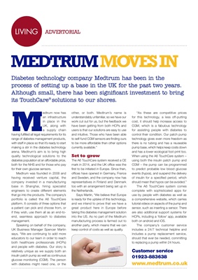 Medtrum Touchcare diabetes technology