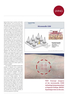 Diabetes kit, microneedle CGM, Imperial College London Diabetes Research, Dr Monika Reddy