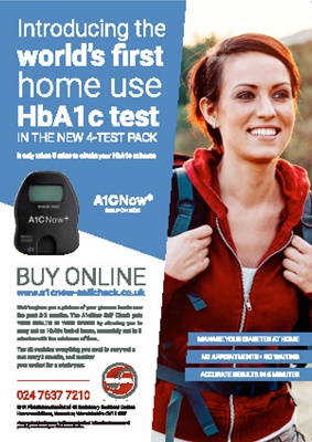 HbA1c home test, A1C now, BHR Pharmaceuticals Ltd, home use A1C test, home use HbA1c test