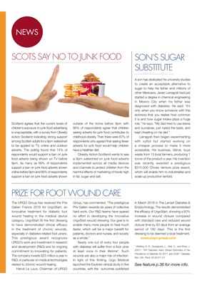 Desang diabetes magazine, diabetes news, Urgo Start footcare