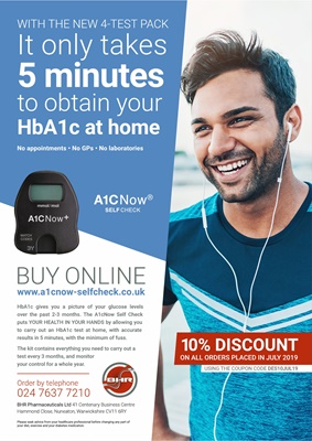 HbA1c home test, A1C now, BHR Pharmaceuticals Ltd, home use A1C test, home use HbA1c test
