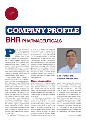 BHR Pharmaceuticals Ramesh Patel, AC1 Now, Type 1 diabetes