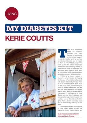 Diabetes management equipment, my diabetes kit, desang diabetes magazine