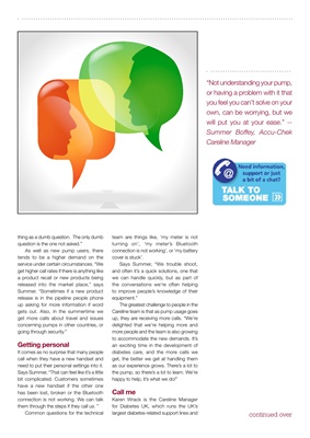 Diabetes UK Careline article