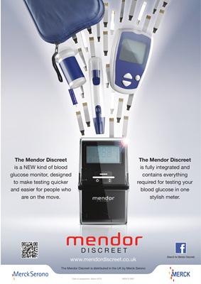 Mendor Discreet blood test meter