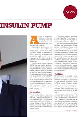 New insulin pump technology