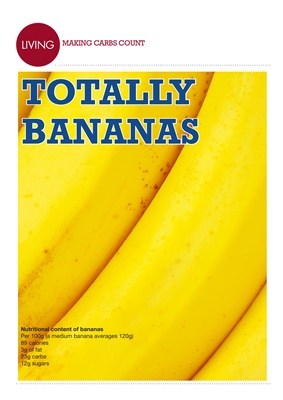 Carbohydrate in bananas