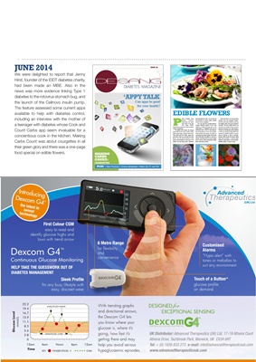 Desang magazine features on living with diabetes