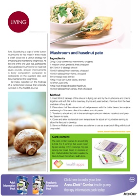 Carb and nutrient value of mushrooms