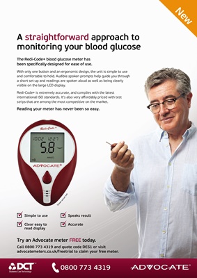 Advocate blood test meter featuring Redi-Code