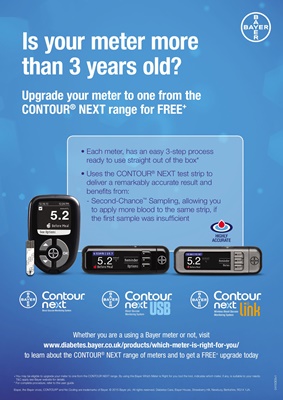 Bayer Contour Next Link 2.4 USB blood test meter for Medtronic insulin pump