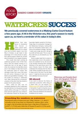 Nutritional value of watercress