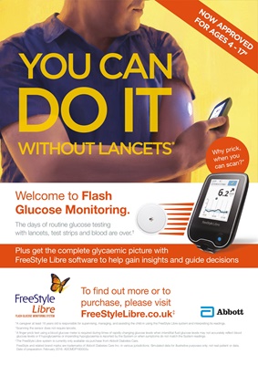 Abbott Freestyle Libre, Flash Glucose Monitoring, blood testing without lancets