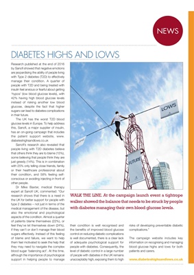 Sanofi diabetes care, diabetes highs and lows