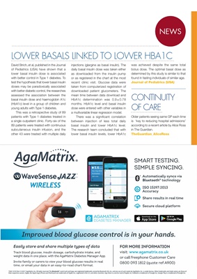 Desang diabetes magazine diabetes news, Agamatrix Wavesense Jazz wireless blood test meter