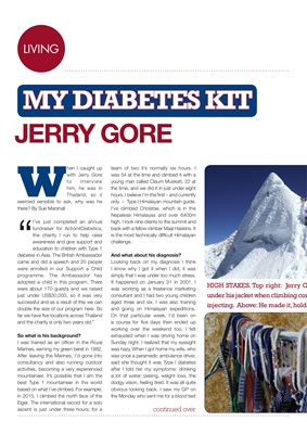 My Diabetes Kit Jerry Gore mountaineer