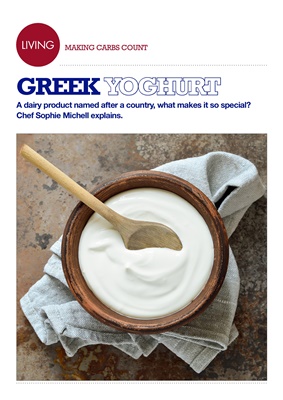 Making Carbs Count, greek yoghurt