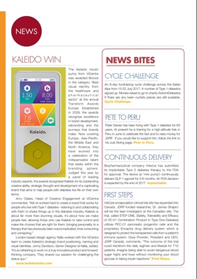 Desang diabetes magazine diabetes news, Kaleido insulin pump