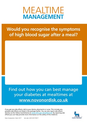 Novo Nordisk Mealtime Management of blood glucose