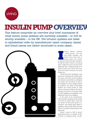 Insulin pump overview