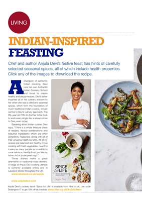 Chef Anjula Devi, Spice for Life by chef Anjula Devi