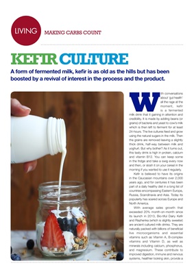 Making Carbs Count Kefir, gut health